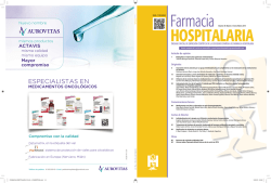 Art&iacute;culo de opini&oacute;n Originales Comunicaciones breves Cartas al