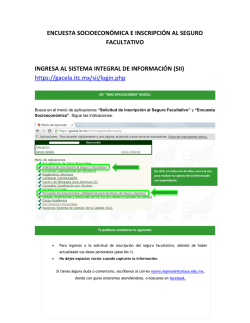 instructivo para captura de encuesta socieconomica