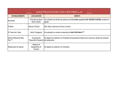 GASTRONOM&Iacute;A CON ESTRELLA