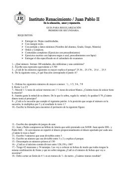 Entregar en Hojas cuadriculadas. Con margen recto. Con portada y