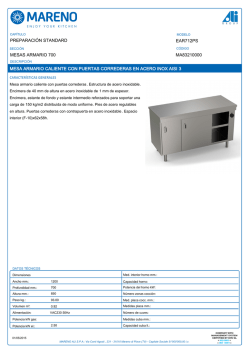 ma83210000 ear712ps preparaci&oacute;n standard mesas armario 700