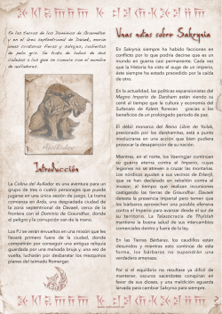 Introducci&oacute;n Unas notas sobre Sakrynia