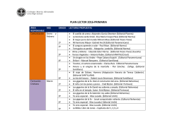 PLAN LECTOR 2016-PRIMARIA