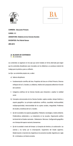 Los contenidos se organizan en tres ejes que ser&aacute;n tratados en