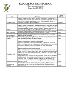 SADDLEBACK HIGH SCHOOL