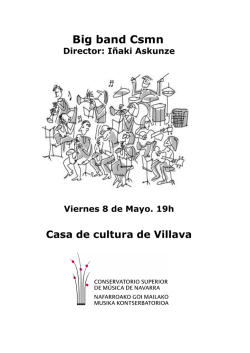 PROGRAMA Concierto ben&eacute;fico - Ciudad de la M&uacute;sica