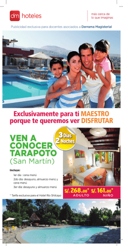 VEN A CONOCER TARAPOTO