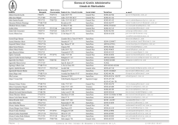 Listado de Matriculados General de la 1ra., 2da., 3ra. y 4ta