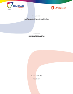 Documento Configuraci&oacute;n Dispositivos M&oacute;viles HERMANOS