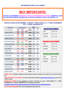 ingl&eacute;s - EOI de Albacete