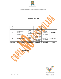 GL-PL-07. PROTOCOLO COLOR
