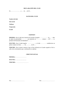 declaraci&oacute;n del club - Alberto D&iacute;az Abogado