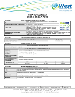 hoja de seguridad green decap plus