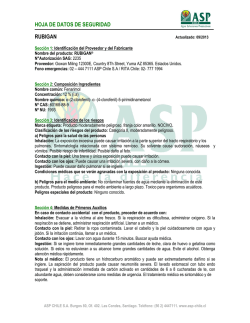 Hoja de Datos de Seguridad
