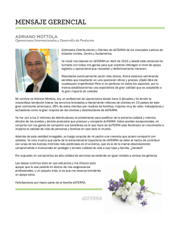 MENSAJE GERENCIAL - doTERRA Everyday Latin America