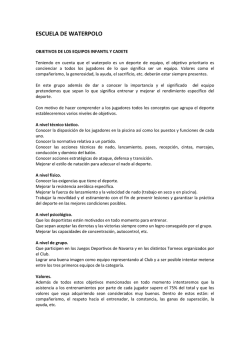 ESCUELA DE WATERPOLO - Club Tenis Pamplona