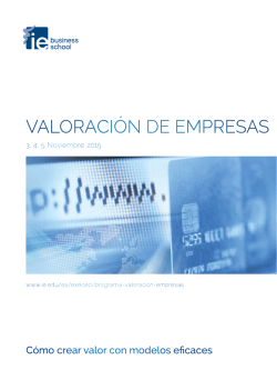VALORACI&Oacute;N DE EMPRESAS