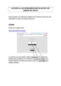 acceso a las versiones digitales de los libros de texto edebe