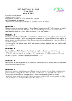 XXI Olimp&iacute;ada de Mayo