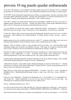 provera 10 mg puedo quedar embarazada