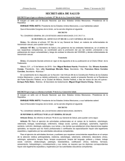 secretaria de salud - Farmacopea de los Estados Unidos Mexicanos