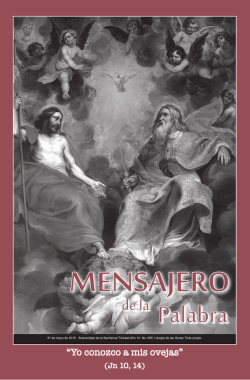 &ldquo;Yo conozco a mis ovejas&rdquo;