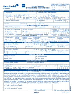 Solicitud de afiliaci&oacute;n establecimientos American Express
