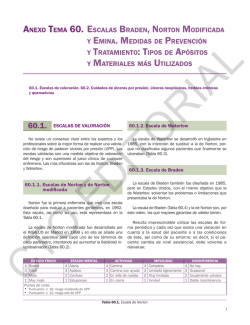 ANEXO TEMA 60. ESCALAS BRADEN, NORTON