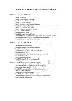 temario oposiciones policia nacional 2015 cnp academia 3catorce