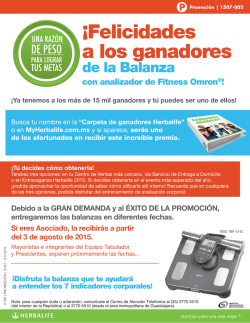 &iexcl;Felicidades a los ganadores