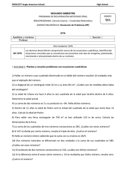 + Actividad 1: Plantea y resuelve problemas con ecuaciones