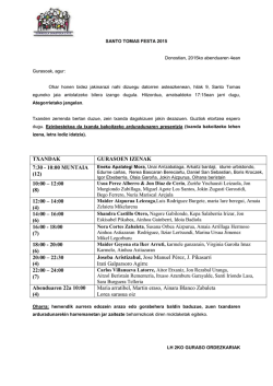 20151204. SANTO TOMASEKO FESTA. 2