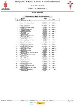 V Campeonato de Espa&ntilde;a de Marcha de Invierno de Promoci&oacute;n