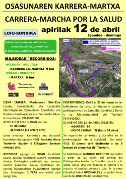 OSASUNAREN KARRERA-MARTXA CARRERA