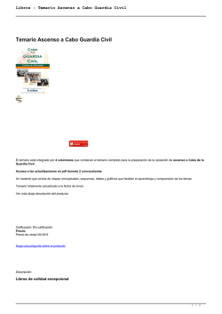 Libros : Temario Ascenso a Cabo Guardia Civil