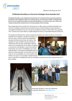 El M&eacute;todo PennHip en el Servicio Cinol&oacute;gico de la Guardia Civil