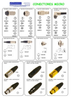 catalogo conectores canon