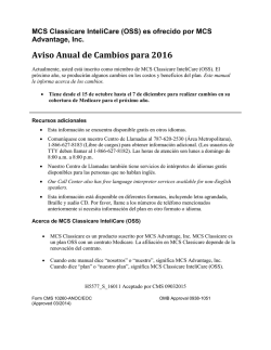 MCS Classicare InteliCare (OSS)