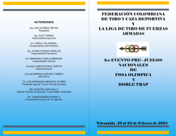 FEDERACI&Oacute;N COLOMBIANA DE TIRO Y CAZA DEPORTIVA Y LA