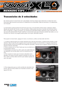Ajuste de las 3 velocidades del Savage XL Octane