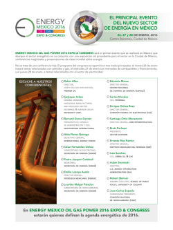 el principal evento del nuevo sector de energ&iacute;a en