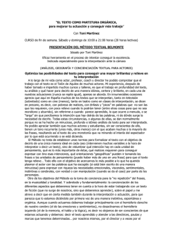 M&eacute;todo Textual Belmonte