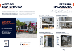 Ficha t&eacute;cnica Thermia persiana mallorquina