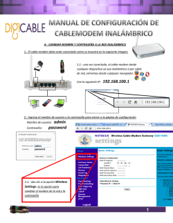A.- CAMBIAR NOMBRE Y CONTRASE&Ntilde;A A LA RED