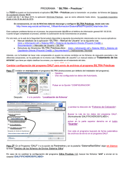 Cambiar configuracion programa Siltra Pr&aacute;cticas para leer