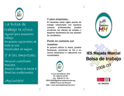 Bolsa de trabajo - cifp majada marcial