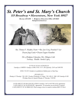 November 28, 2015 - St.Peter`s & St.Mary`s Church