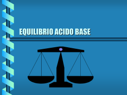 EQUILIBRIO ACIDO BASE
