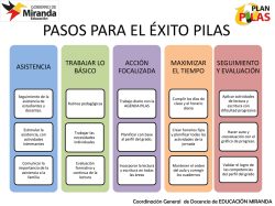 Pasos para el &eacute;xito PILAS