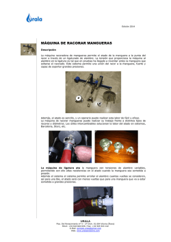 M&Aacute;QUINA DE RACORAR MANGUERAS
